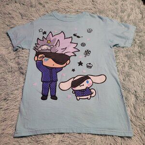 Jujutsu Kaisen X Hello Kitty And Friends Gojo Cinnamoroll T-Shirt Blue Size S